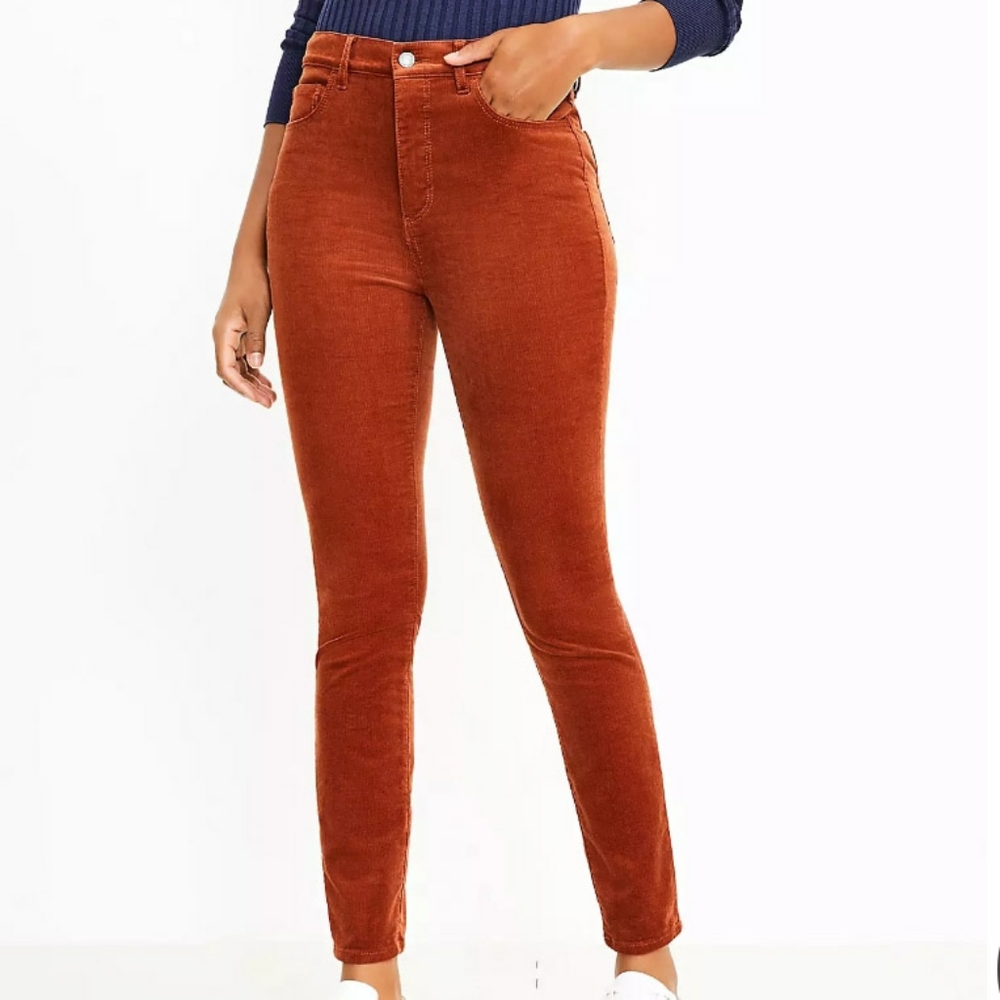 LOFT Ann Taylor 'Curvy Skinny' Corduroy Pants (10T)